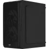 Caja de PC AEROCOOL CS107V2 Mini Tower — negra, microATX/Mini-ITX, 2 ventiladores de 120 mm, 1 bahía de 3,5 pulgadas + 2 de 2,5 pulgadas