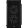 Caja de PC AEROCOOL CS107V2 Mini Tower — negra, microATX/Mini-ITX, 2 ventiladores de 120 mm, 1 bahía de 3,5 pulgadas + 2 de 2,5 pulgadas