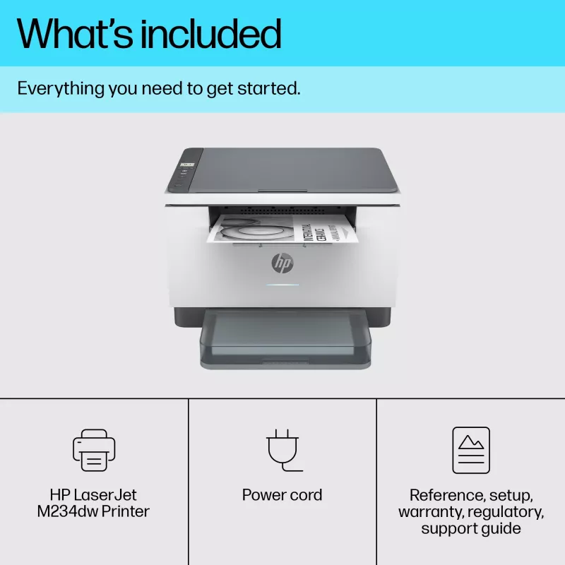 Impresora láser multifunción HP LaserJet MFP M234dw — mono, A4, 29 ppm, dúplex, Wi‑Fi, Ethernet