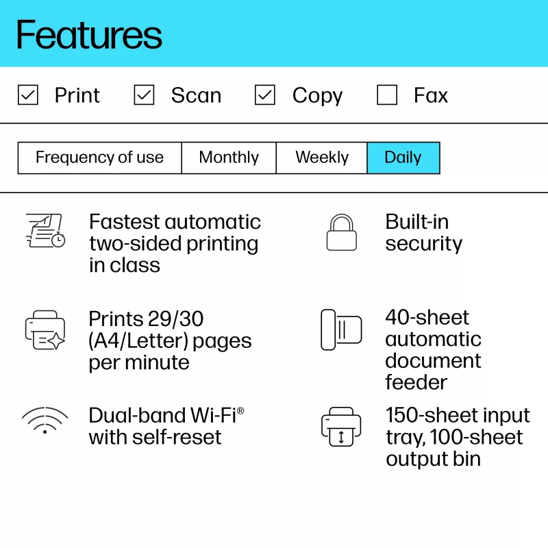 Impresora láser multifunción HP LaserJet MFP M234sdw — mono A4, 29 ppm, dúplex, Wi‑Fi, Ethernet