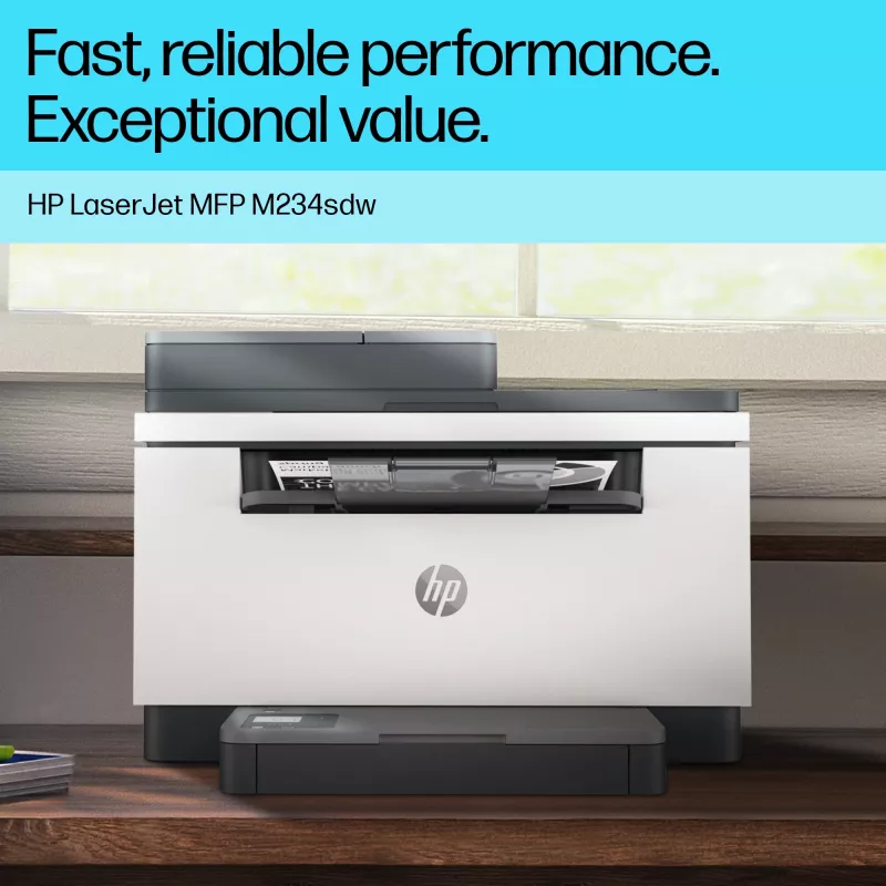 Impresora láser multifunción HP LaserJet MFP M234sdw — mono A4, 29 ppm, dúplex, Wi‑Fi, Ethernet