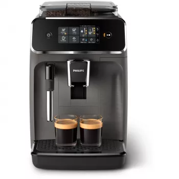 Cafetera espresso Philips EP1224, superautomática, depósito de agua de 1,8 L, 15 bar, molinillo cerámico, 12 ajustes de molienda