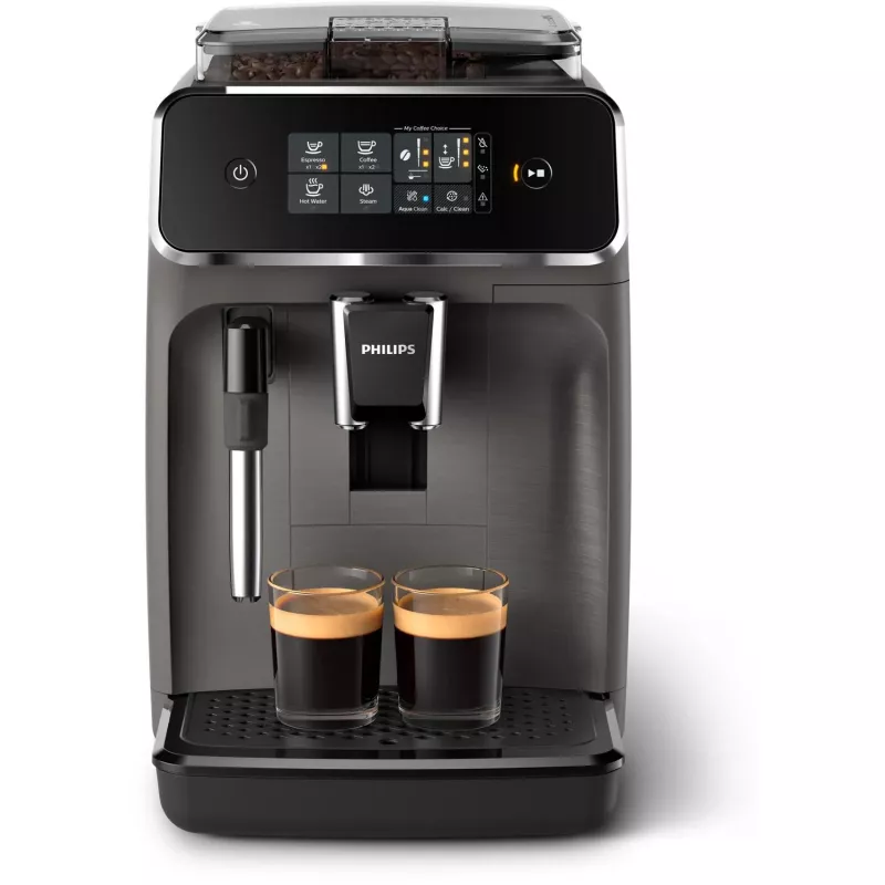 Cafetera espresso Philips EP1224, superautomática, depósito de agua de 1,8 L, 15 bar, molinillo cerámico, 12 ajustes de molienda