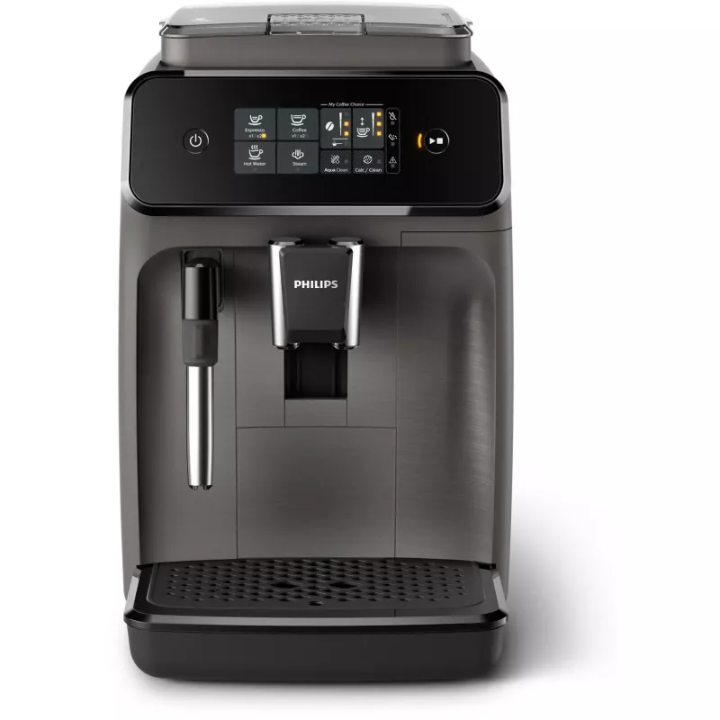 Cafetera espresso Philips EP1224, superautomática, depósito de agua de 1,8 L, 15 bar, molinillo cerámico, 12 ajustes de molienda