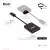 Hub MST DisplayPort 1.4 a DisplayPort + HDMI 4K60Hz CLUB3D CSV-7220