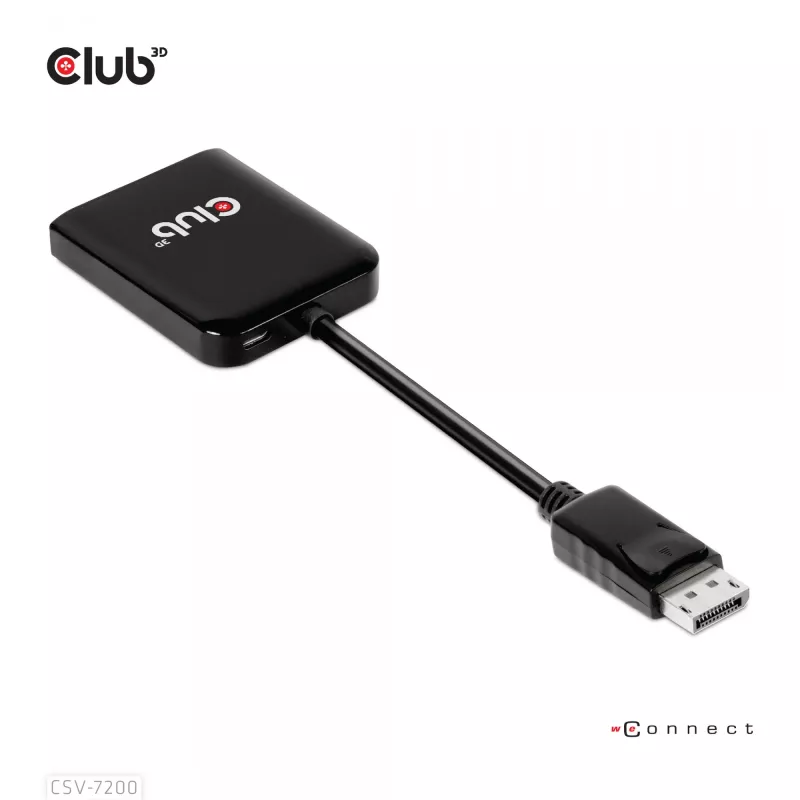 Hub MST DisplayPort 1.4 a DisplayPort + HDMI 4K60Hz CLUB3D CSV-7220