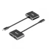 Hub MST CLUB3D USB3.2 Gen2 Type-C (DP Alt-Mode) a DisplayPort + HDMI 4K60Hz M/H
