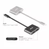 Hub MST CLUB3D USB3.2 Gen2 Type-C (DP Alt-Mode) a DisplayPort + HDMI 4K60Hz M/H