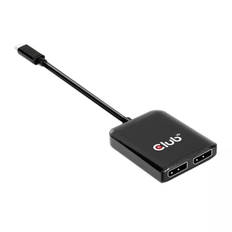 Hub MST CLUB3D USB3.2 Gen2 Type-C (DP™ Alt-Mode) a DisplayPort™ doble monitor 4K60Hz M/H