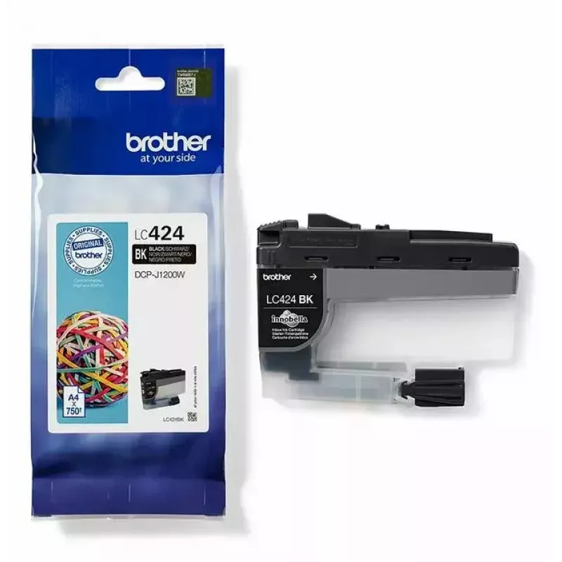 Cartucho de tinta Brother LC424BK 1 ud. original negro