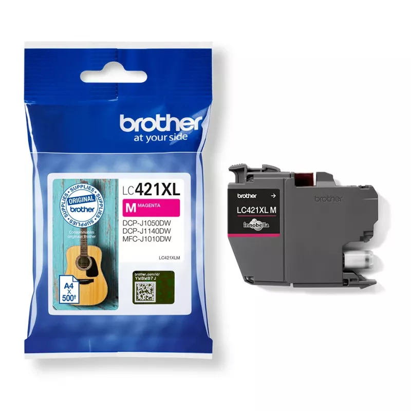 Cartucho de tinta Brother LC-421XLM 1 unidad original alto rendimiento (XL) magenta