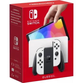 Nintendo Switch OLED, Nintendo Switch, NVIDIA Custom Tegra, blanco, analógico / digital, botón Home, botón encendido/apagado, botones
