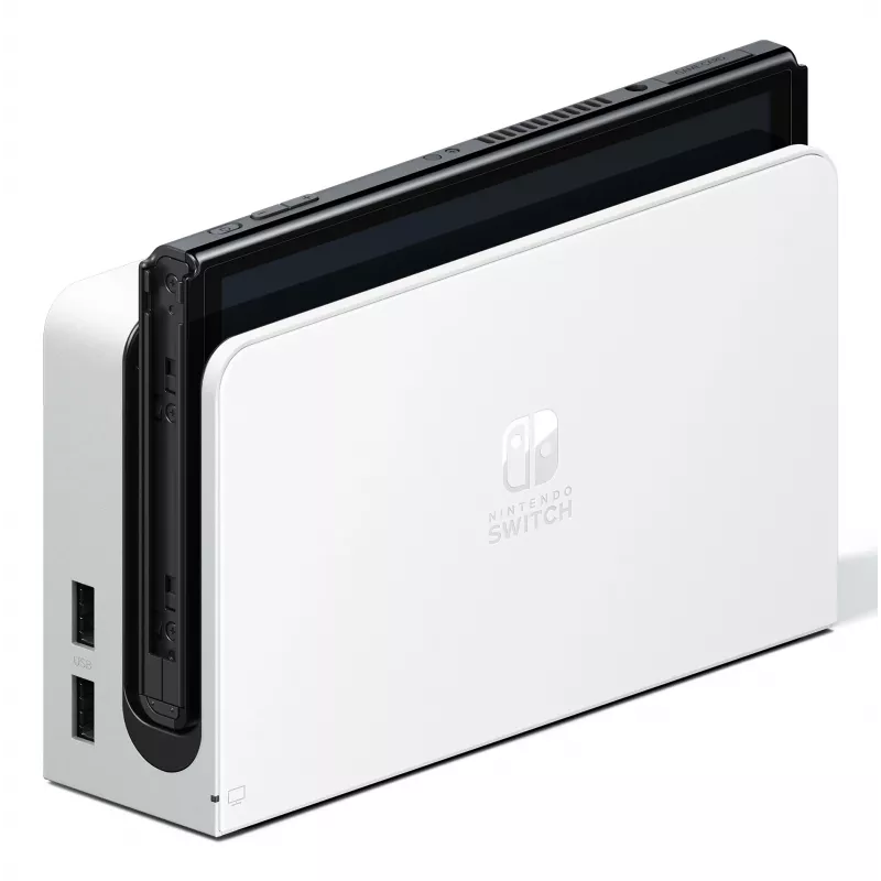 Nintendo Switch OLED, Nintendo Switch, NVIDIA Custom Tegra, blanco, analógico / digital, botón Home, botón encendido/apagado, botones