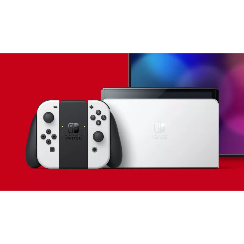 Nintendo Switch OLED, Nintendo Switch, NVIDIA Custom Tegra, blanco, analógico / digital, botón Home, botón encendido/apagado, botones
