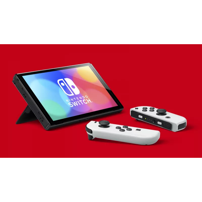Nintendo Switch OLED, Nintendo Switch, NVIDIA Custom Tegra, blanco, analógico / digital, botón Home, botón encendido/apagado, botones