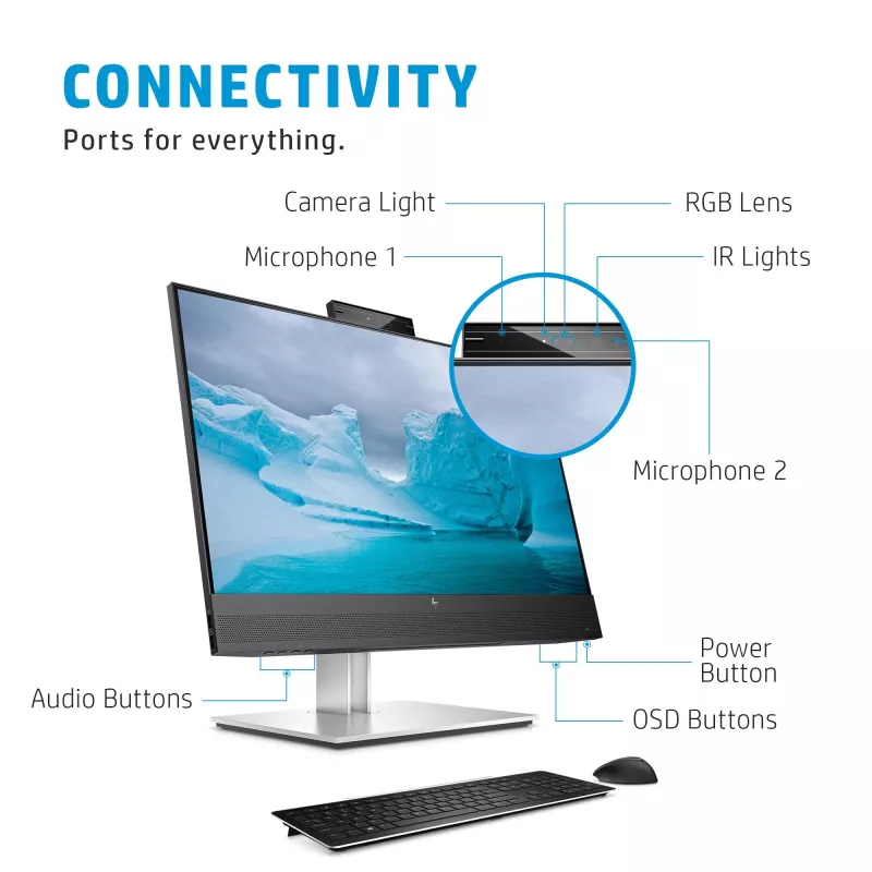 Monitor HP E24mv G4 23,8 pulgadas Full HD 1920 x 1080