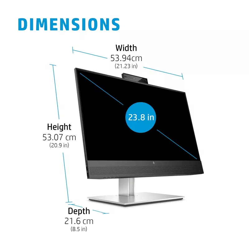 Monitor HP E24mv G4 23,8 pulgadas Full HD 1920 x 1080