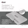 Hub portátil 5 en 1 con Smart Power CLUB3D certificado Thunderbolt™4