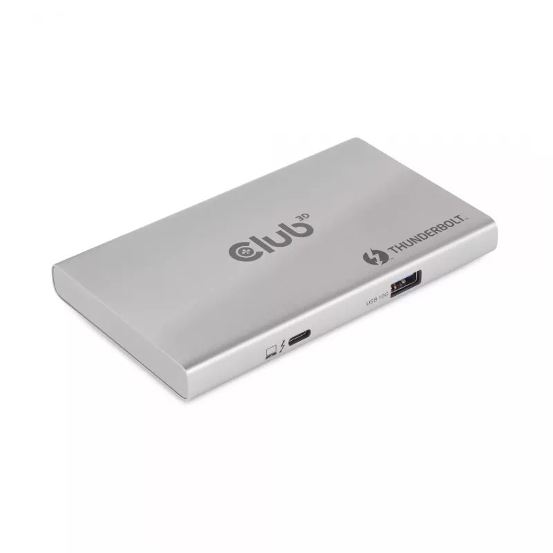 Hub portátil 5 en 1 con Smart Power CLUB3D certificado Thunderbolt™4