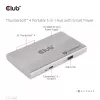 Hub portátil 5 en 1 con Smart Power CLUB3D certificado Thunderbolt™4