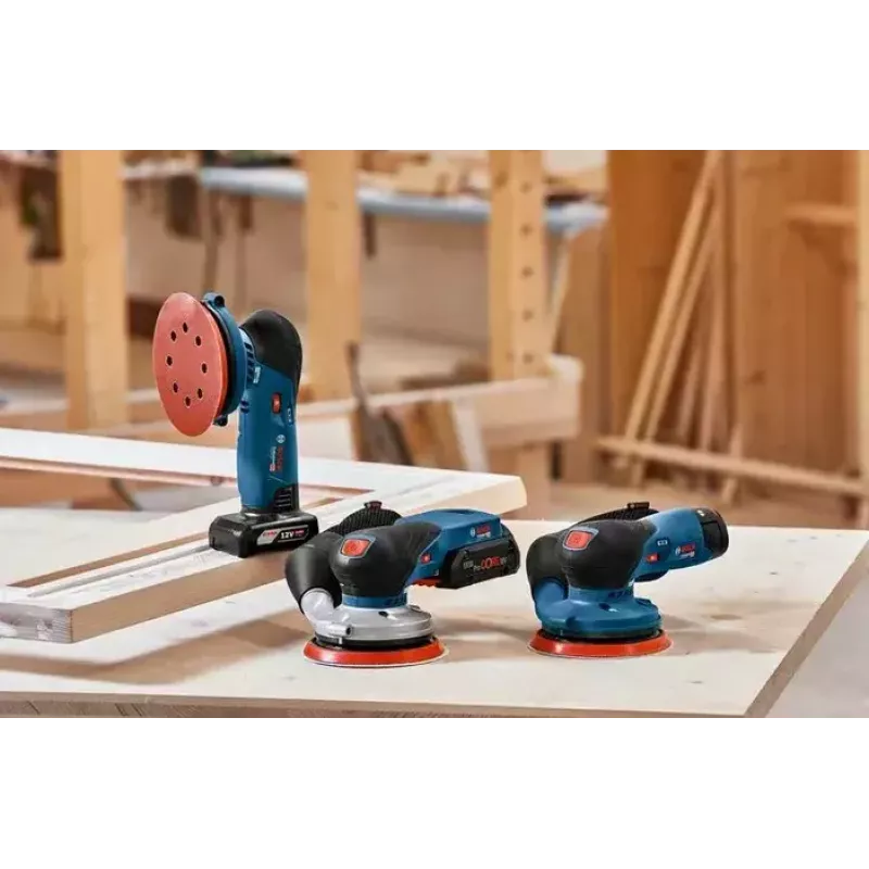 Lijadora excéntrica Bosch GEX 18V-125 Professional 10000 rpm 20000 OPM negro, azul, gris, rojo