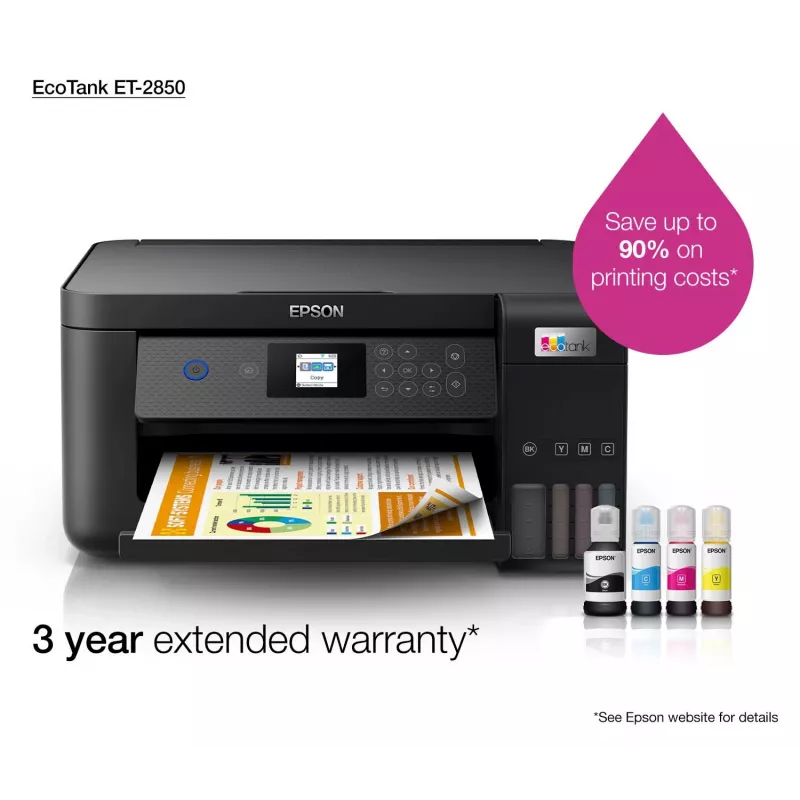 Impresora multifunción de tanque de tinta WLAN A4 Epson EcoTank ET-2850
