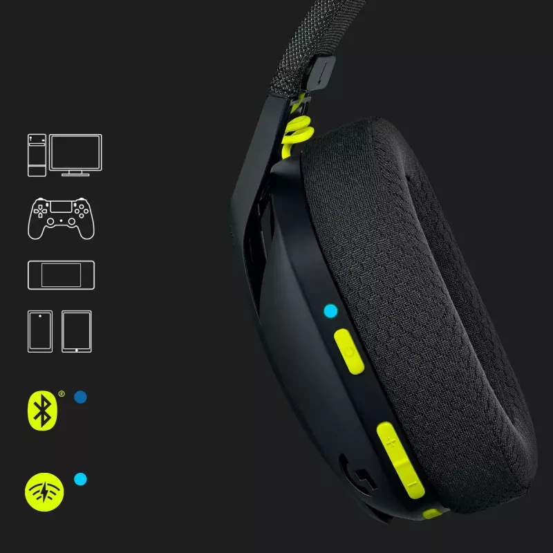 Auriculares gaming inalámbricos LOGITECH G435 Lightspeed - negro