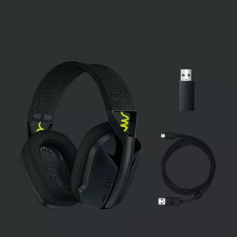 Auriculares gaming inalámbricos LOGITECH G435 Lightspeed - negro