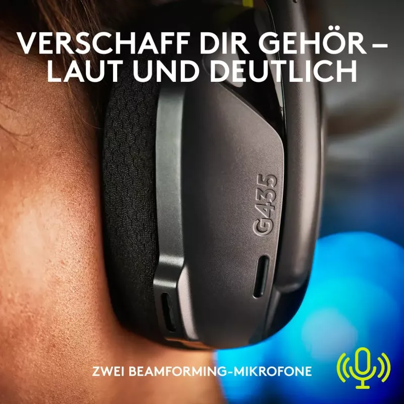 Auriculares gaming inalámbricos LOGITECH G435 Lightspeed - negro