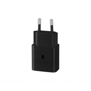 Cargador para dispositivos móviles Samsung EP-T1510NBEGEU, USB-C 15 W, salida 5–9 V, 2 A, negro