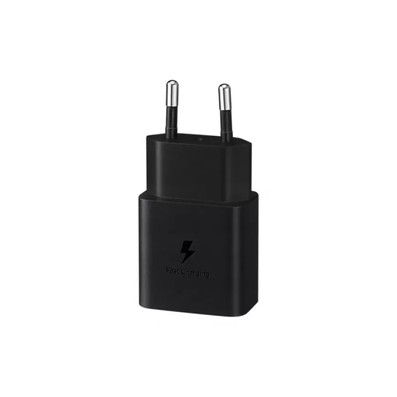 Cargador para dispositivos móviles Samsung EP-T1510NBEGEU, USB-C 15 W, salida 5–9 V, 2 A, negro