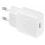 Cargador rápido de interior de CA Samsung EP-T1510XWEGEU, USB-C 1 puerto, 5–9 V, cable de 1 m, blanco