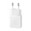 Cargador rápido de interior de CA Samsung EP-T1510XWEGEU, USB-C 1 puerto, 5–9 V, cable de 1 m, blanco