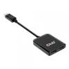 CLUB3D Hub Multi Stream Transport (MST) DisplayPort 1.4 a HDMI doble monitor 4K60Hz M/H