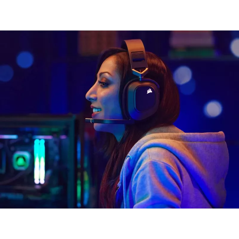 CORSAIR Auriculares gaming HS80 - Wireless - Carbon