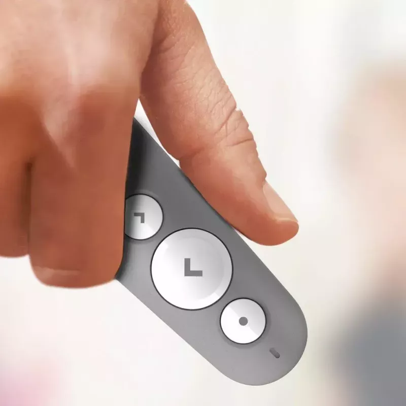 LOGITECH R500 Mando de presentaciones láser gris