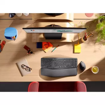 LOGITECH Ergo K860 - Teclado inalámbrico dividido Business Graphite Qwerty Pan Nordic