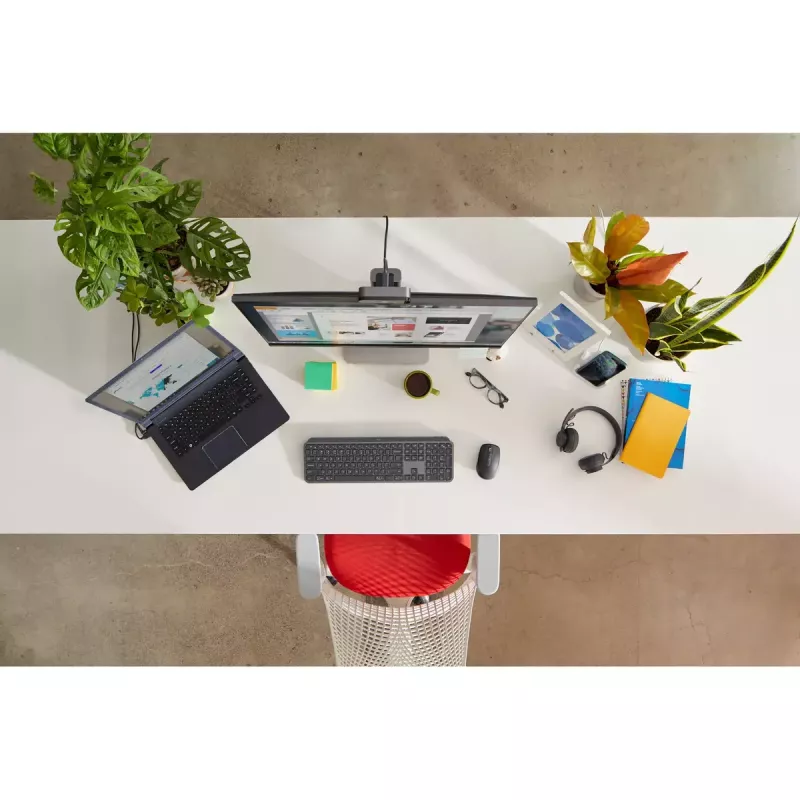 LOGITECH MX Keys For Business - Teclado inalámbrico - Grafito - US International Qwerty