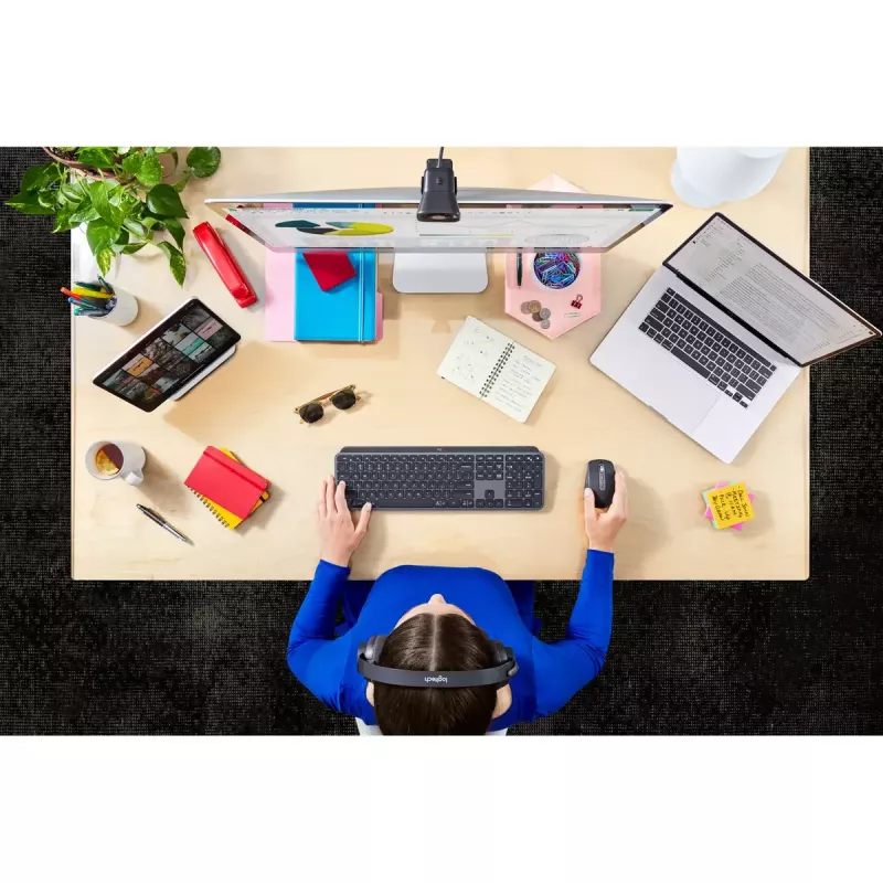 LOGITECH MX Keys For Business - Graphite - Danés/ Noruego/ Sueco/ Finés Qwerty