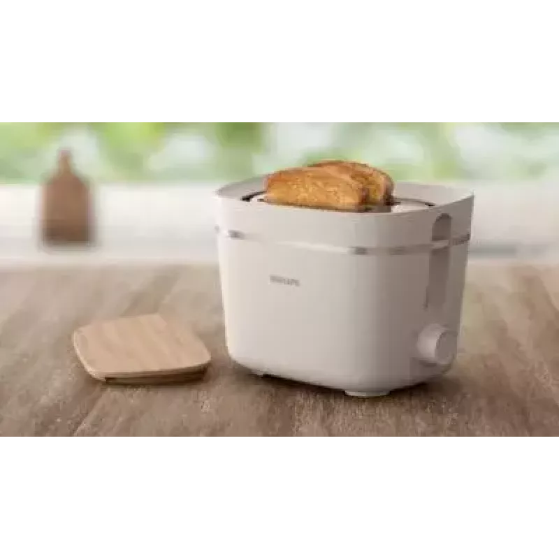 Tostadora Philips HD2640/10 Eco Conscious Edition, 2 rebanadas, 830 W, blanca