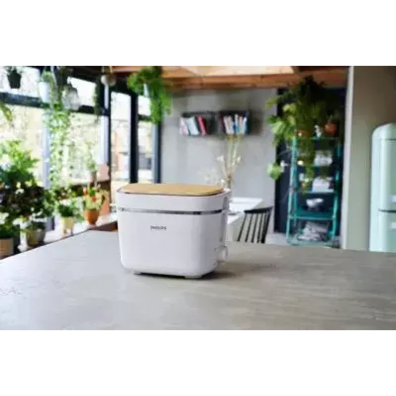 Tostadora Philips HD2640/10 Eco Conscious Edition, 2 rebanadas, 830 W, blanca