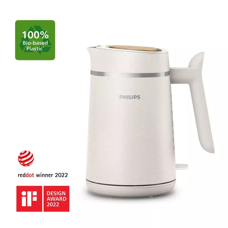 Hervidor de agua Philips HD9365/10 1,7 l 2200 W blanco, inalámbrico con base 360°
