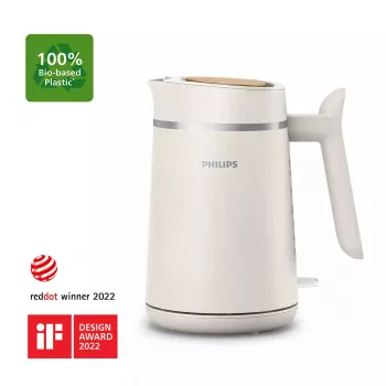 Hervidor de agua Philips HD9365/10 1,7 l 2200 W blanco, inalámbrico con base 360°