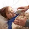 Aspirador nasal eléctrico BRAUN BNA 100 — a pilas, succión ajustable, puntas extraíbles, blanco