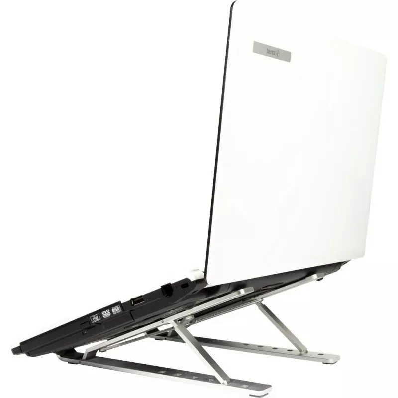 Soporte para portátil INTER-TECH Nbs-200 plateado 39,6 cm (15,6 inch)