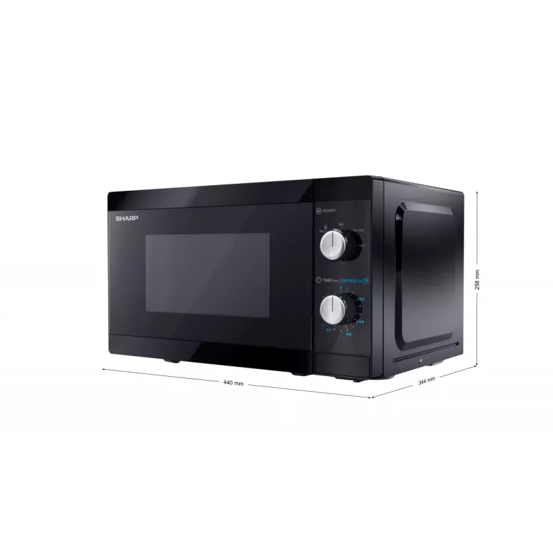 Microondas Sharp YC-MS01E-B negro microondas solo encimera 20 l 800 W