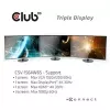 CLUB3D UNIVERSAL USB Gen1 Type-C Triple Display Dynamic PD Charging Dock con fuente de alimentación de 65 vatios (VGA, HDMI, DP, ETHERNET)