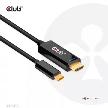 Cable activo CLUB3D HDMI a USB Type-C 4K60Hz M/M 1,8 m/6 ft