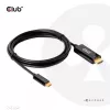Cable activo CLUB3D HDMI a USB Type-C 4K60Hz M/M 1,8 m/6 ft