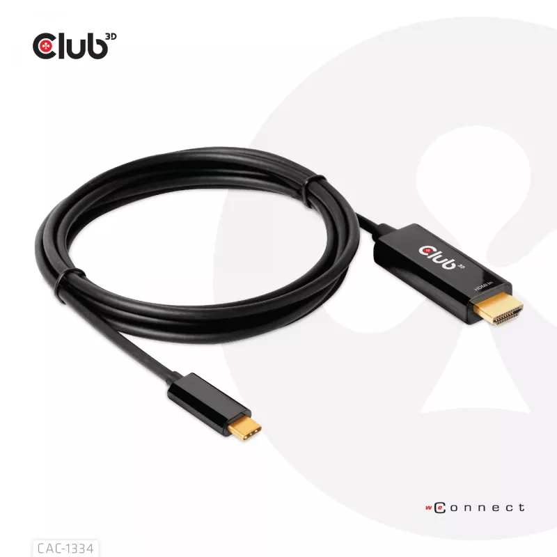 Cable activo CLUB3D HDMI a USB Type-C 4K60Hz M/M 1,8 m/6 ft